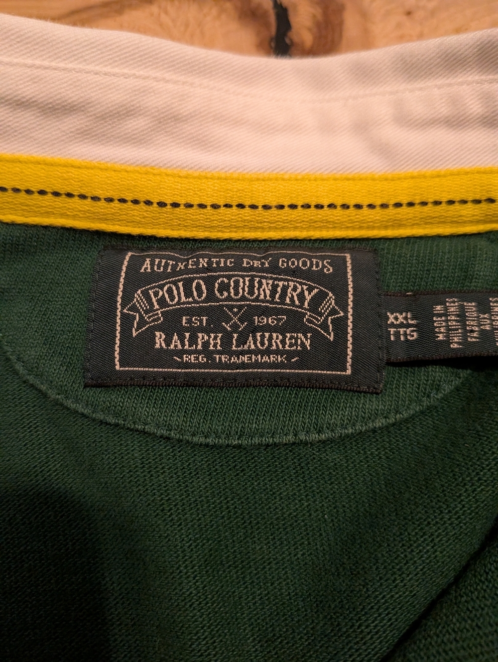 Ralph Lauren Men's Sportsman Striped Classic Fit Sportsman Rugby Moose Logo 2XL - Picture 8 of 15
